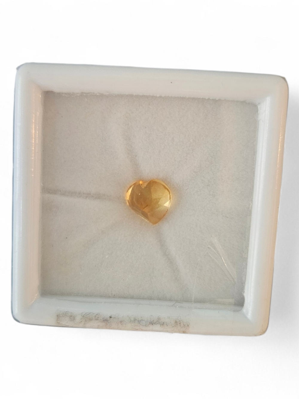 Heart-Shaped Citrine Cabochon